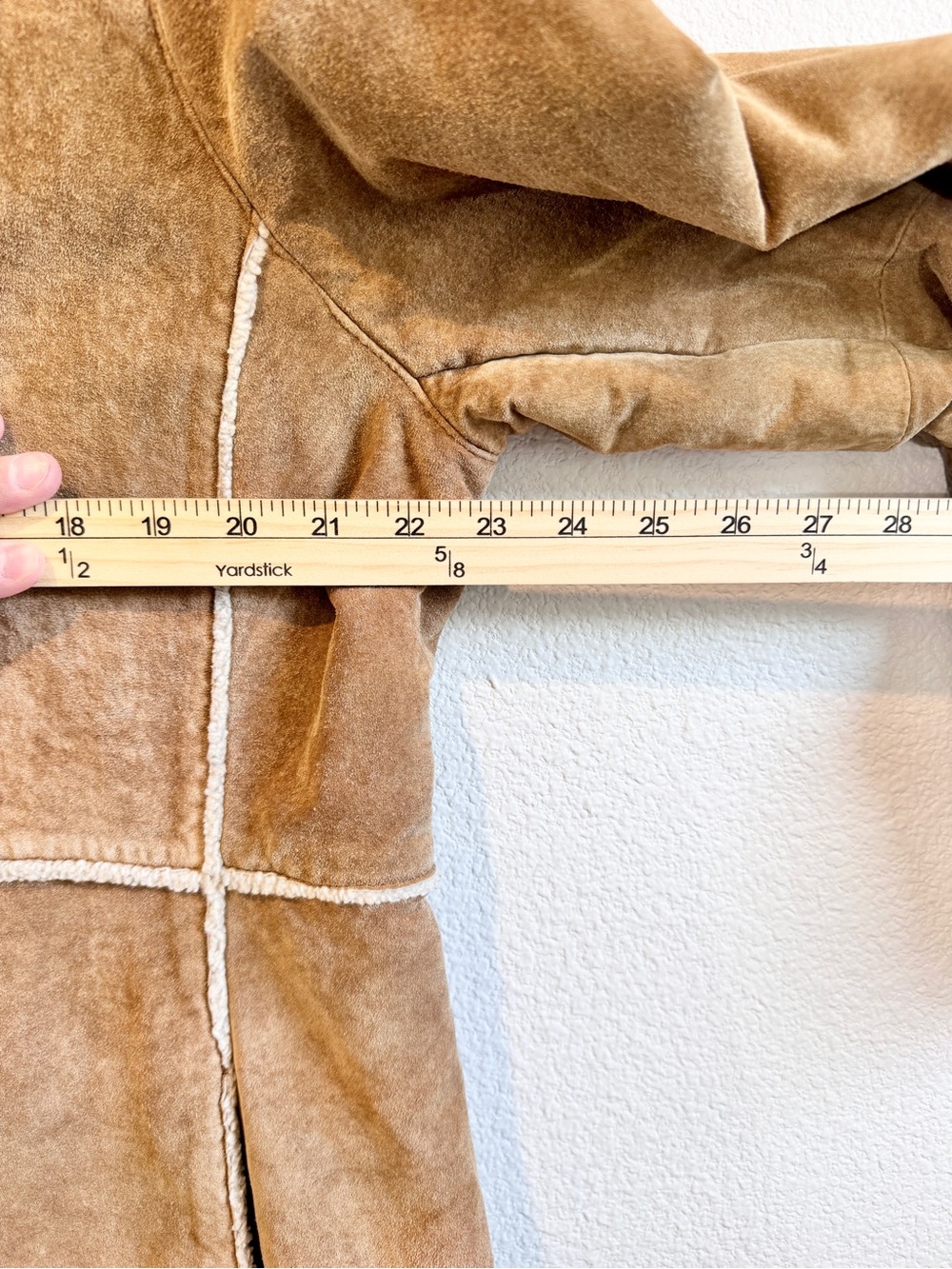 St. John’s Bay Vintage Washable Suede Jacket Petite XL Sherpa Western Ranch H99 - Picture 7 of 11